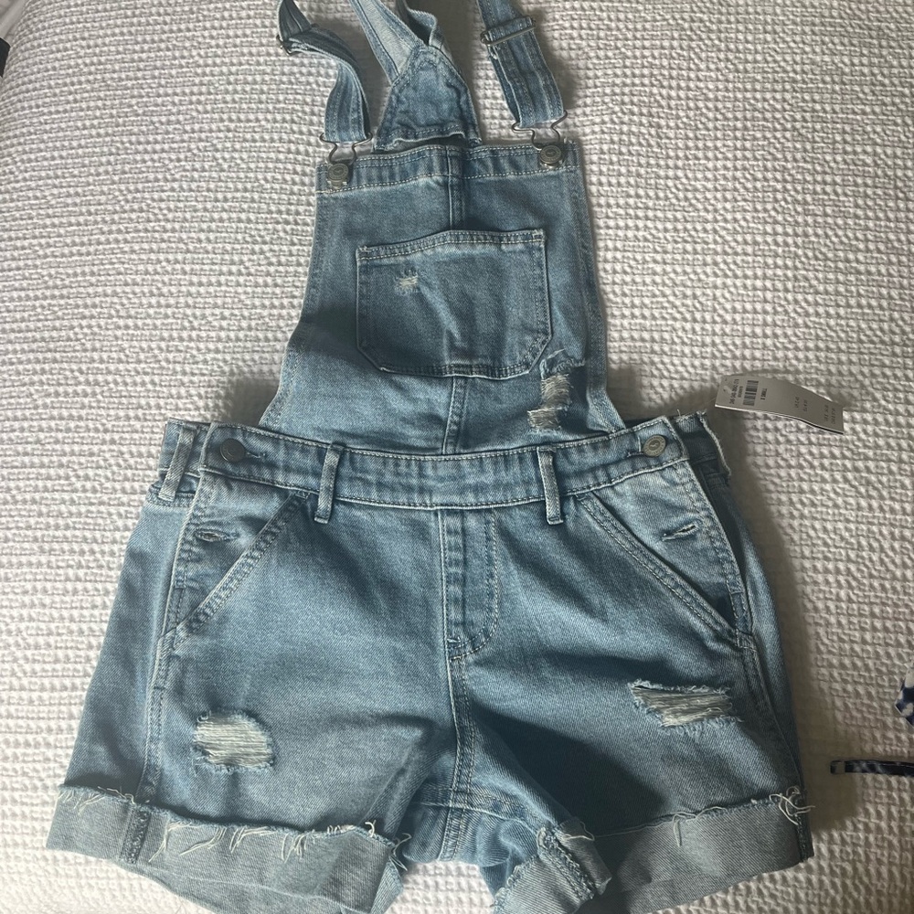 Hollister Denim Overalls Shorts